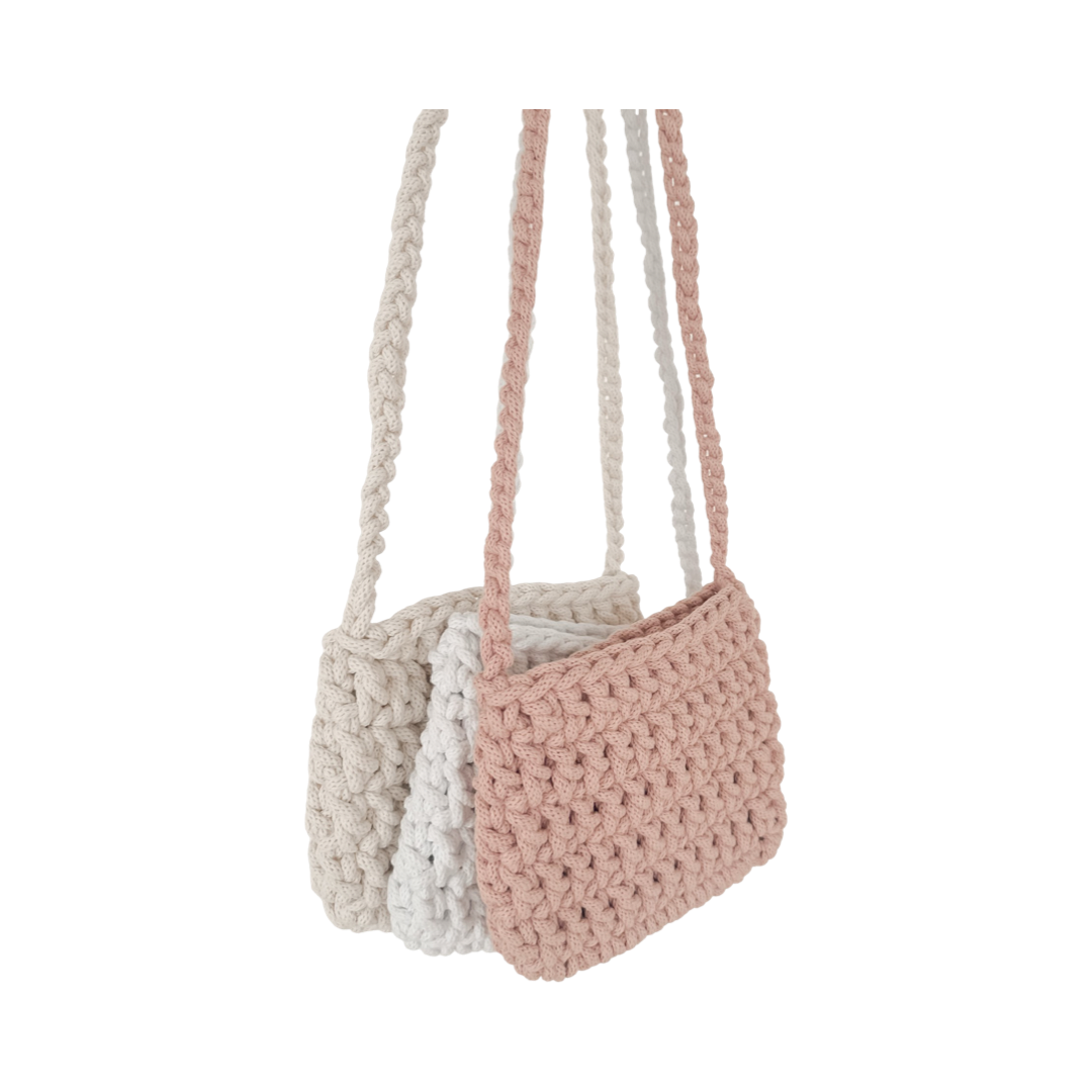 Crochet crossbody bag